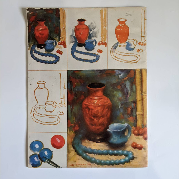 Vintage How to Do Still Life by Leon Franks Art Instruction Book 50's 60's Paint - Picture 3 of 7